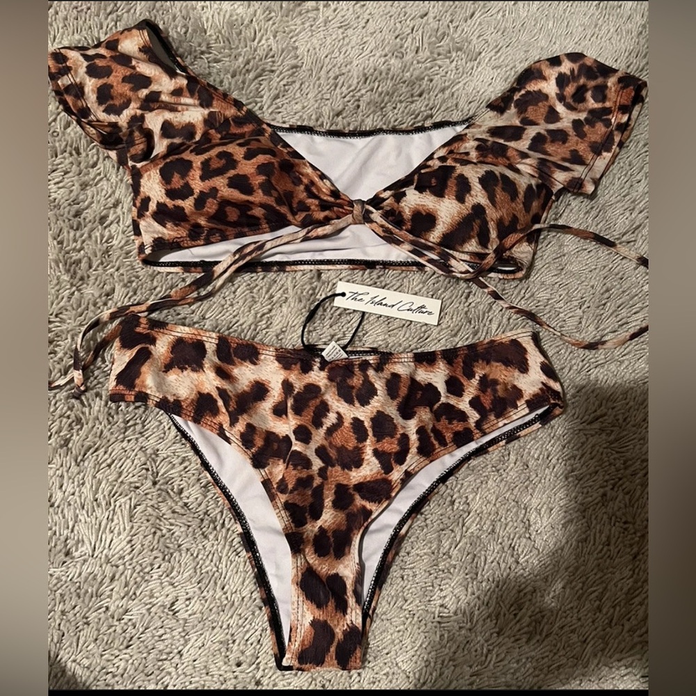 Leopard Print Bikini Set
